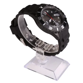 Mados Nauji Unisex Moterų Laikrodis Kvarcinis Žiūrėti Silikono Sporto Moterims Žiūrėti Candy Spalva Reloj Mujer Kol Siųsti Moterų Laikrodis Juodas