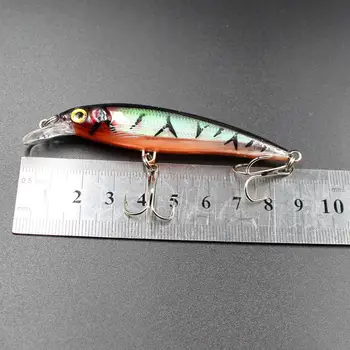 1Pcs suku sūpynės bass žvejybos masalas 9cm 7.5 G, 8 spalvos dirbtinės Plastikinės nepastovi žmogus pesca karpių Žūklės Reikmenys