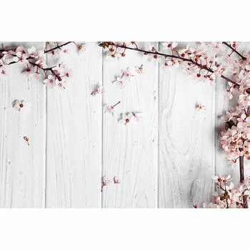 Allenjoy rausvos gėlės pavasarį ant balto medinės lentos foto fone fondo fone vinilo fotografijos studijoje fondas