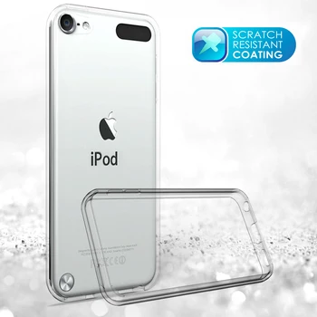 Apple iPod Touch 5 6 Išmaniojo telefono Atveju Slim Mados Silikono Minkštas bamperis iPod Touch 5 6 Aukštos Kokybės Krištolo skaidrumo