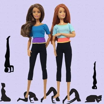 Mados Spalvinga Jogos Apranga Vest & Kelnės Kelnės Rankų Darbo Namų Suknelė Drabužius Barbie Lėlės Priedai Lėlių Žaislai
