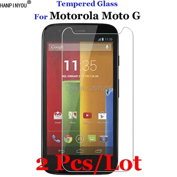 2 Vnt./Daug Moto: G1 Grūdintas Stiklas 9H 2.5 D Premium Screen Protector Filmas Motorola Moto G 1st Gen XT1032 4.5