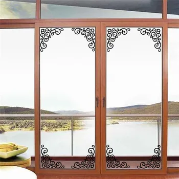 šiuolaikinės populiariosios stiklo dekoras vinilo sienos lipdukai Gėlės Namų Dekoro Nuimamas nemokamas pristatymas langų apdailos naudojimo gyvenimo miegamasis