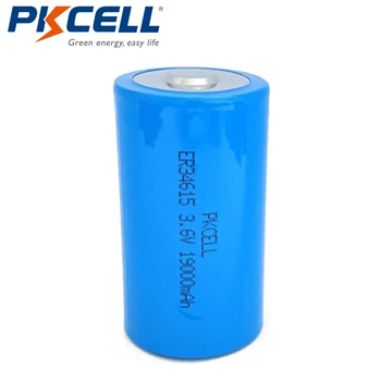 10vnt*PKCELL D dydžio 3,6 V 19000mAH ER34615 Ličio Unrechargeable Baterija yra vandens/elektros energijos skaitiklis
