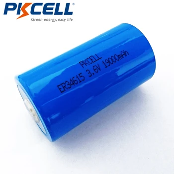 10vnt*PKCELL D dydžio 3,6 V 19000mAH ER34615 Ličio Unrechargeable Baterija yra vandens/elektros energijos skaitiklis
