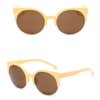 ASUOP2018 naujas vyrų aukštos klasės prekės ženklo cat eye akiniai panele keliauja mados akiniai nuo saulės UV400 sporto atsitiktinis pusė rėmo akiniai nuo saulės