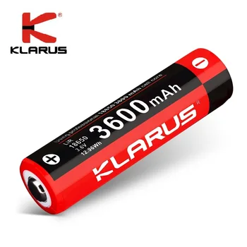 Originalus KLARUS 3600mAh Li-ion Elementų Įkrovimo 18650 Baterija Nešiojamų LED Žibintuvėlis ,Kelių Apsaugos