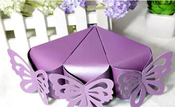 Drugelis popieriaus, saldainių, šokolado, dovanų dėžutė vestuvių, gimtadienio arbatos partijos naudai
