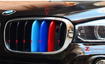 3D M Stiliaus Priekinių Grotelių Apdaila motorsport Juostelės, grotelės Padengti veiklos Lipdukai m. m. 2016 m. BMW X5 F15