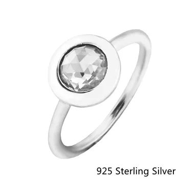 925 Sterlingas Sidabro Žiedai Spinduliavimo Žiedas Moterims Originalus Mados Žavesio Europos Stiliaus Papuošalai CKK