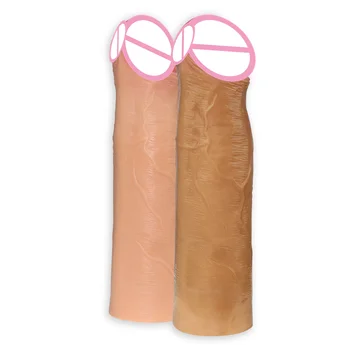 Penio mova Super minkšto silikono extender prezervatyvą daugkartinio naudojimo prezervatyvai sekso produktai sekso Žaislas vyrams