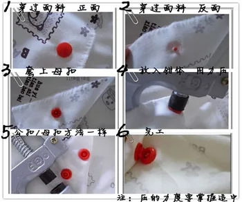 Nemokamas pristatymas KAM T5(12.4 mm) plastmasės snap mygtuką skaidrus, aiškus vaikų medžiaga snap mygtuką, užtrauktuku