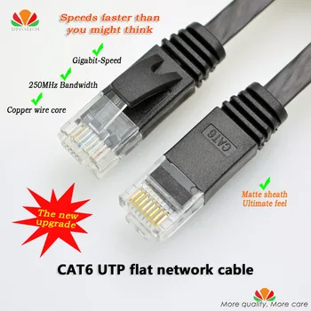 50pcs/daug 6ft 2m CAT6 Ethernet kabelis butas UTP CAT6 tinklo kabelis Gigabit Ethernet Patch Cord RJ45 tinklo Lan kabelis vytos poros