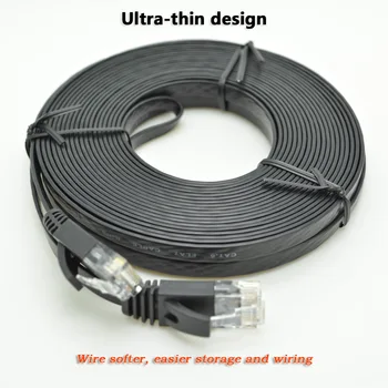 50pcs/daug 6ft 2m CAT6 Ethernet kabelis butas UTP CAT6 tinklo kabelis Gigabit Ethernet Patch Cord RJ45 tinklo Lan kabelis vytos poros