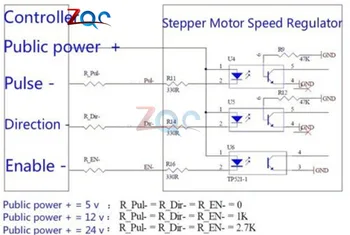 Grįžtamasis Variklio Valdiklis Greičio Reguliatorius Impulso Signalo Reguliatorius Stepper Motorinių Žingsninių elektros Energijos Tiekimas 40-200KHZ