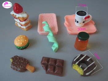 Mini stalo Tortas, butelis Modeliavimas maisto Zapf kūdikis gimė BJD lėlė Barbė / Monster Aukštis Virtuvės Mergaitės
