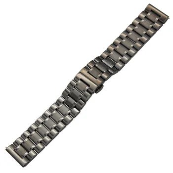 20mm 22mm Nerūdijančio Plieno Watchband Dyzelinas Iškastinio Timex Armani CK DW Greito Atleidimo Žiūrėti Juosta Riešo Dirželis Juodas Sidabro Pilkumo