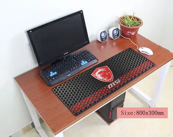 Msi pelės mygtukai 800x300mm padas su pele kompiuteris notbook kilimėlis Masė modelis žaidimų padmouse žaidėjus, dideli klaviatūros, pelės kilimėliai