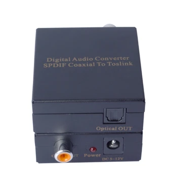 Nauja Skaitmeninė Garso (Coaxial SPDIF Koaksialinis į Toslink Optical Digital Converter Su Mažmeninio Paketo Garso Keitiklis Adapteris