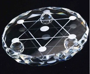 White crystal 10cm skersmens stovas bazės matricos bazės