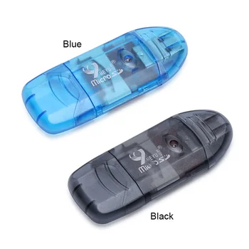 SR Mini Nešiojamieji Apdailos USB 2.0 Nykščio Didelės Spartos Atminties Kortelės Skaitytuvą Mikro SD, T-Flash Kortelių Skaitytuvas Mobiliojo Telefono Kortelės