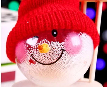 Naujas mados Sniego skaidriai Kalėdų kamuolys Kalėdų eglutės kabantys papuošalai Viešbučio ir prekybos Centro langą ornamentations