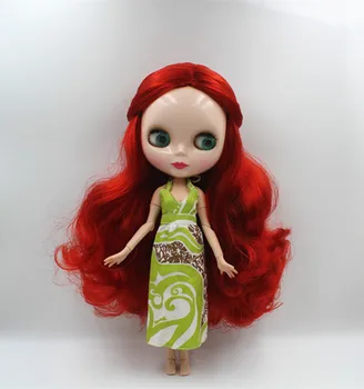 Blygirl Blyth lėlės Vyno raudona, plaukai, nuogas lėlė 30cm bendras kūno 19 bendras 