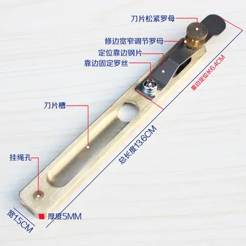 EDC Naudingumas Įrankis Nešiojamų Vario Cutter Lauko Multi Įrankis Kūrybos Žalvario Mini Peilis 