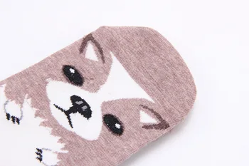 Naujas Dizainas Mielas kojinės moterims gražių šunų 3d Kojinės Pietų korėjos stiliaus Mados Spausdinimo Vamzdis Kojinės Kietas kulkšnies mielas kojinės
