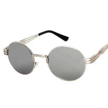 ZUCZUG Derliaus Steampunk akiniai nuo saulės vyrams metalo Akiniai Markės Dizaineris Vintage Retro Saulės Akiniai Moterims Turas Atspalvių oculos