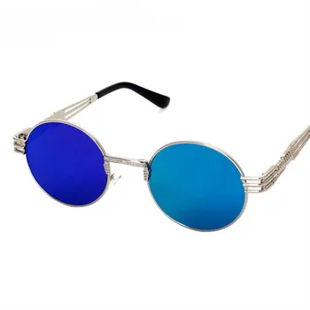 ZUCZUG Derliaus Steampunk akiniai nuo saulės vyrams metalo Akiniai Markės Dizaineris Vintage Retro Saulės Akiniai Moterims Turas Atspalvių oculos