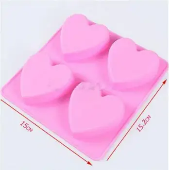 Silikono Širdies Formos Kepimo Formą 3D Tortas Bakeware Non-Stick Formų Šokolado gamybos Desertai Formos Tortas, Visos Rankų darbo