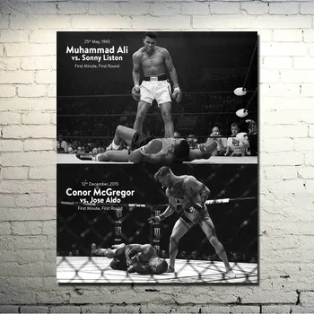 CONOR McGREGOR Muhammad Ali UFC MMA Motyvacijos Šilko Plakatas 24x30 cm Nuotraukų Kambarį Dekoro Puiki Dovana