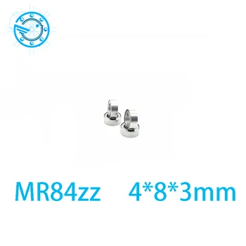 40pcs MR84 rutulinis guolis MR84ZZ 4*8*3mm miniatiūriniai Rutuliniai guoliai radialinio veleno