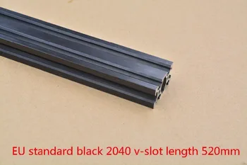 2040 aliuminio štampavimo profilis europos standartą 2040 v-įpjovos juoda ilgis 500mm aliuminio profilio workbench 1pcs