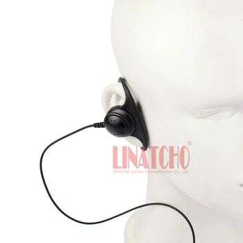 D-formos ausies kabliuko du būdu radijo walkie talkie laisvų rankų įranga su TR už CP88 CP100 CP150 CP200 radijas
