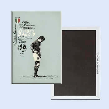 Vintage Retro Plakato,Futbolas apie Italia Roberto Baggio, Šaldytuvo Magnetų 22367 Dovana draugams