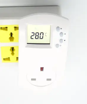 Skaitmeninis prijunkite termostatą jungiklis su UK Lizdo Tipas