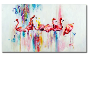 2017 spausdinti Naftos Tapyba ant Drobės akvarelė raudona Flamingo Tapybos Modernių Namų Dekoravimo Meno Sienos Nuotraukas Įrėminti nr.