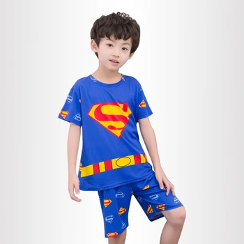 Pižama mergaitėms Vasaros vaikų namų drabužiai berniukams mielas animacinių filmų trumpas rankovėmis Šortai sleepwear Vaikų Dienos dovana 2018 naujas stilius