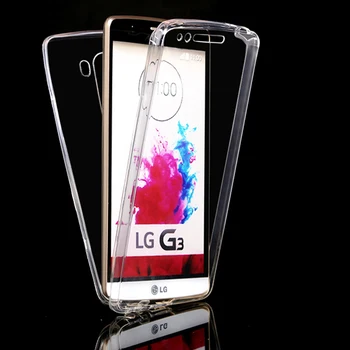 Dėl LG G3 G4 G4 G4 stylus G5 K7 K10 magna leonas viso kūno Minkšta skaidraus Pobūdžio TPU padengti atveju