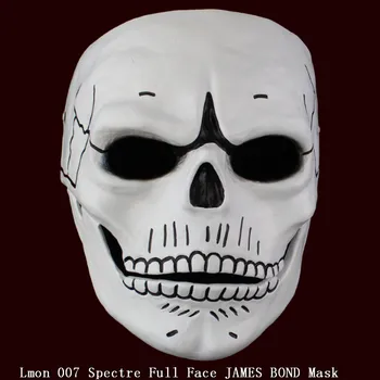 Naujas Filmas 007: Šmėkla Visą Veidą JAMES BOND Kaukė GFRP Kaukolės Skeletas Unisex Cosplay Rekvizitai Šalies Halloween Carnival Karšto Pardavimo