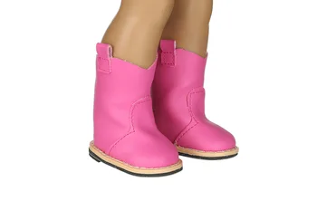 Naujas stilius rose Red Boot batai& Mada batai tinka 18 colių Amerikos mergina lėlės\lėlės priedai dovana vaikams N333