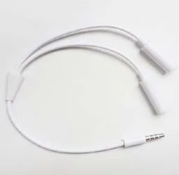 PCTONIC ausinės splitter cable 3.5 mm audio muziką pasidalinti adapteris ausinių pratęsimo 1 2 dual audio vienas skirsto į dvi
