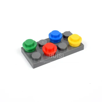 Suderinama Su LEGOE Star Karo Paveikslas Plytų Priedai 1x1 Apvalios Plokštės Plastikiniai Pastato Blokus Vaikams, Žaislai Švietimo 100vnt