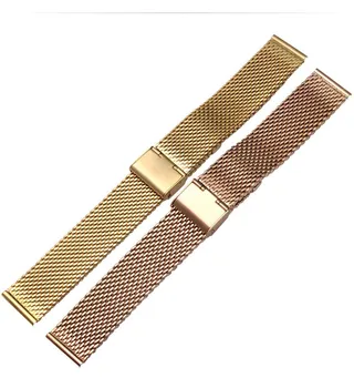 ZLIMSN Milano Watchbands Pakeitimas 20 22 24mm Sidabro Aukso Rose Gold Black Apyrankės Nerūdijančio Plieno Relojes Hombre 2017