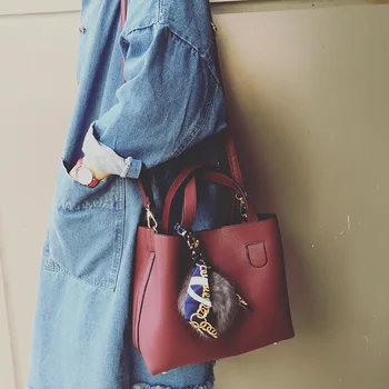 Moterų Pečių Maišą Merginos krepšys Atsitiktinis Moterų Maišelį Litchi Modelis Minkštos PU Odos Moterų Rankinės Dviejų dalių