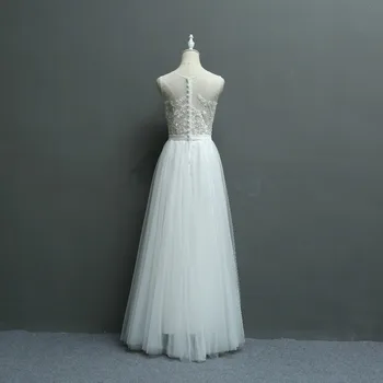 Naujas Atvykimo Trumpas Šviežias Rafinuotas Siuvinėjimo Nėrinių Pajūrio Vestuvių Bridesmaid Suknelę/Vestuvių Fotografija Suknelė 580