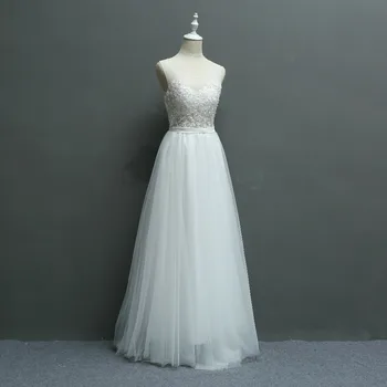 Naujas Atvykimo Trumpas Šviežias Rafinuotas Siuvinėjimo Nėrinių Pajūrio Vestuvių Bridesmaid Suknelę/Vestuvių Fotografija Suknelė 580