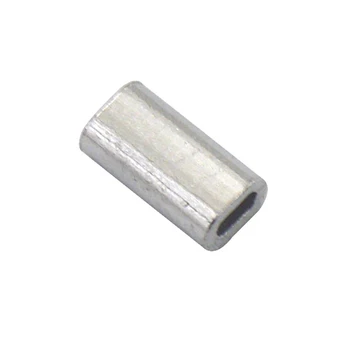 100vnt Pack Premium Vieną Aliuminio rankovėmis vienagijai siūlai, Takelažas Pėdsakų Lyderis Garbanos 1.0 mm, 1,2 mm, 1,5 mm